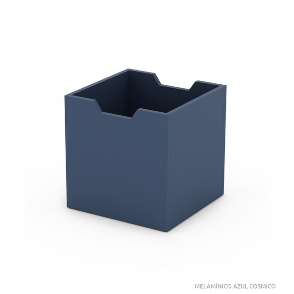 Caja cubos melaminico azul cosmico mod