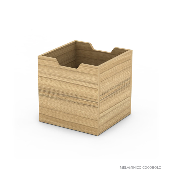 Caja cubos melaminico cocobolo mod