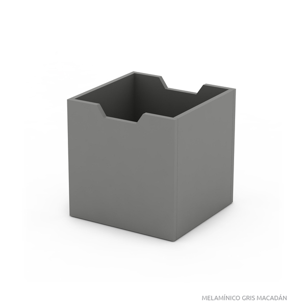 Caja cubos melaminico gris macadan mod